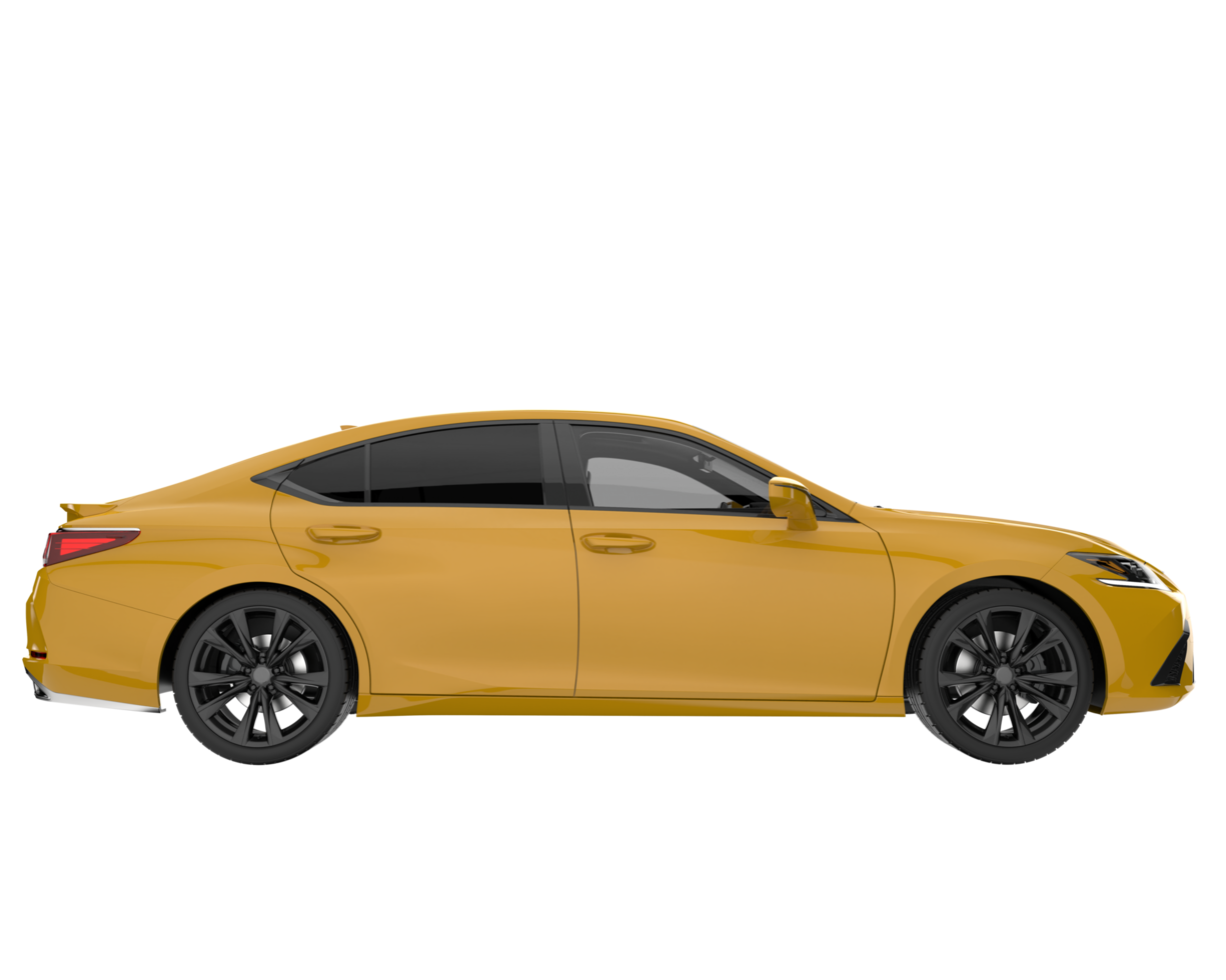 Modern car isolated on transparent background. 3d rendering - illustration png