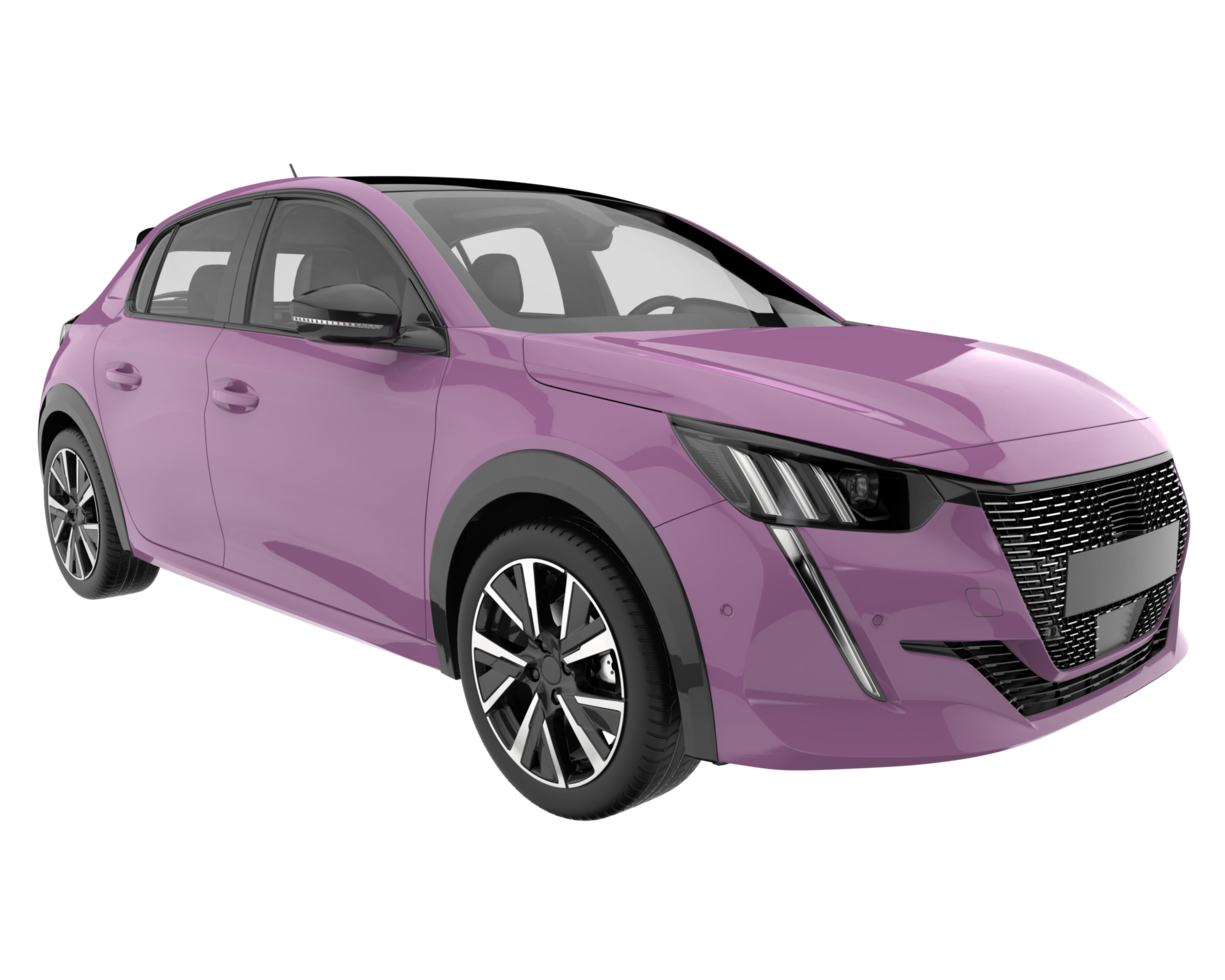Modern car isolated on transparent background. 3d rendering - illustration png