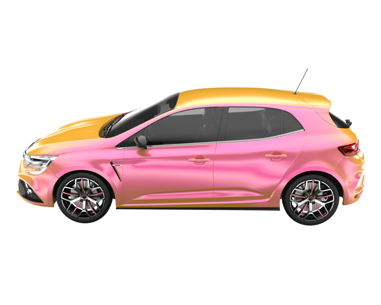 Modern car isolated on transparent background. 3d rendering - illustration png
