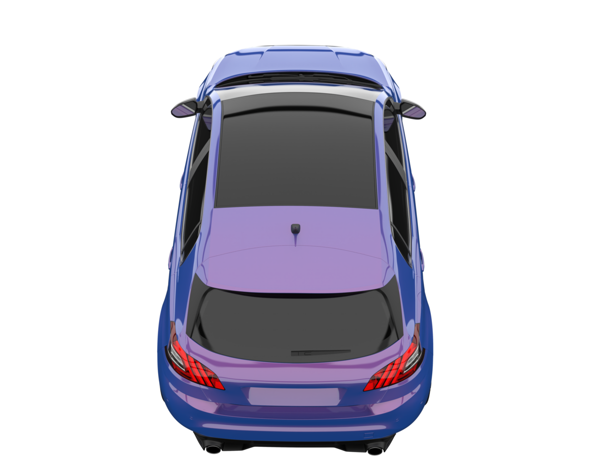 Modern car isolated on transparent background. 3d rendering - illustration png