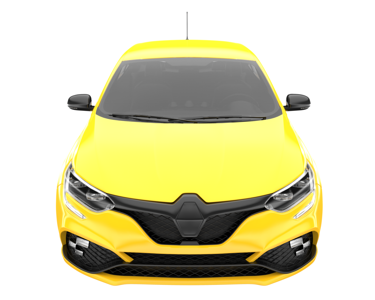 Modern car isolated on transparent background. 3d rendering - illustration png