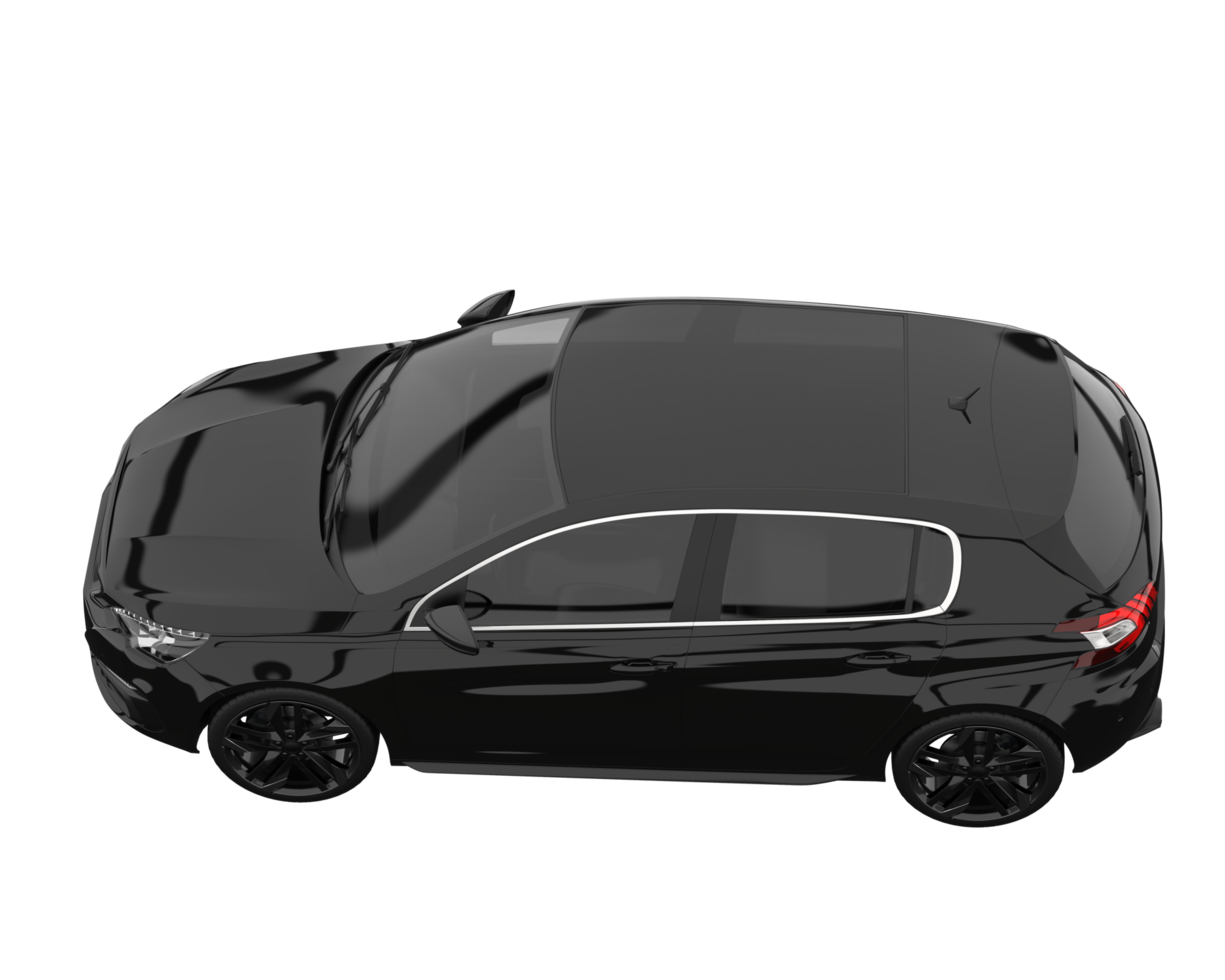Modern car isolated on transparent background. 3d rendering - illustration png