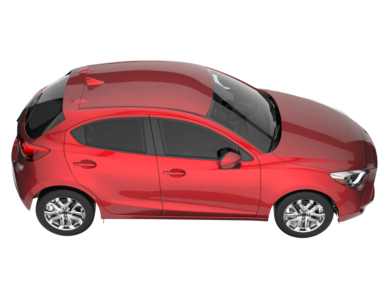 Modern car isolated on transparent background. 3d rendering - illustration png