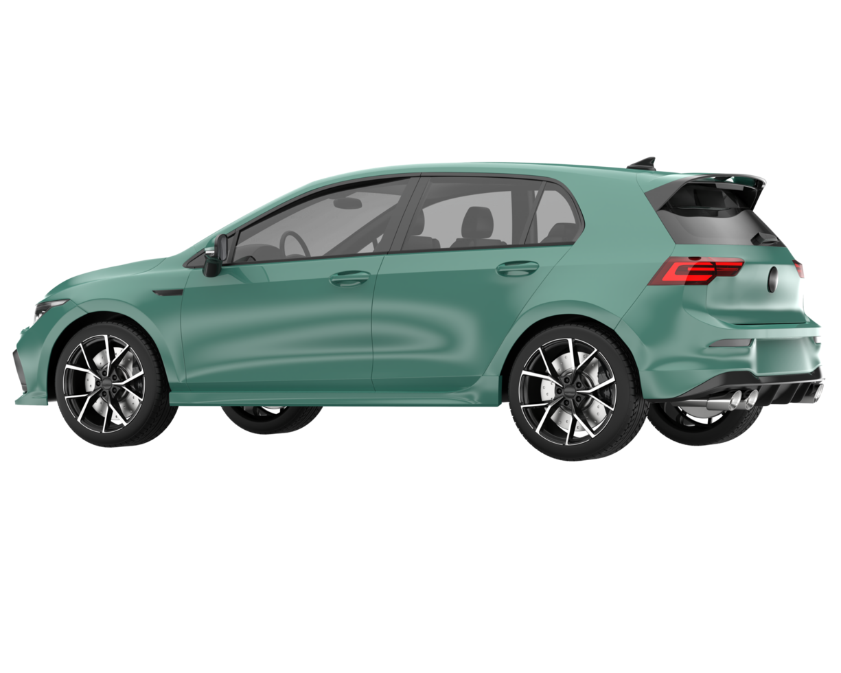 Modern car isolated on transparent background. 3d rendering - illustration png