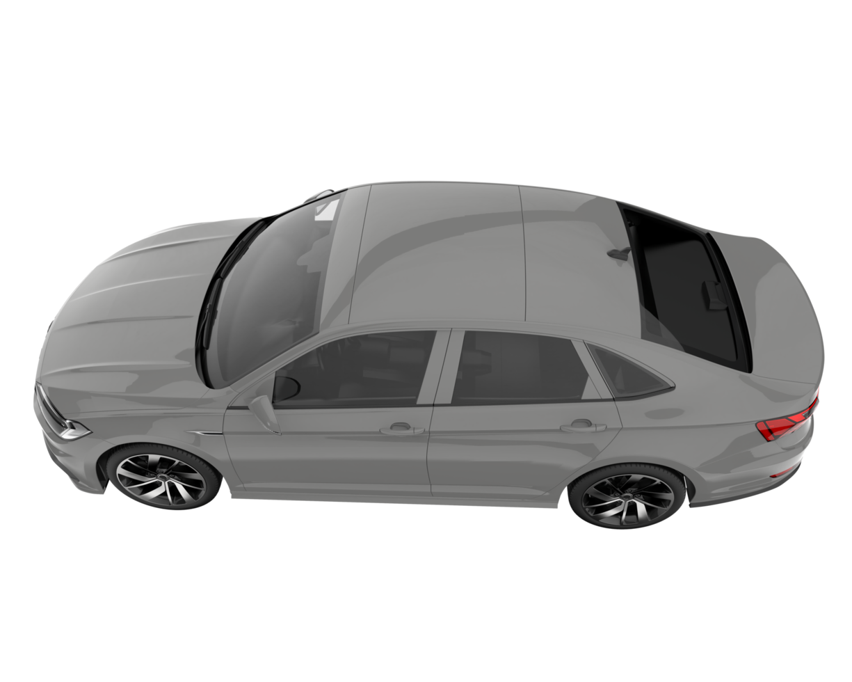 Modern car isolated on transparent background. 3d rendering - illustration png