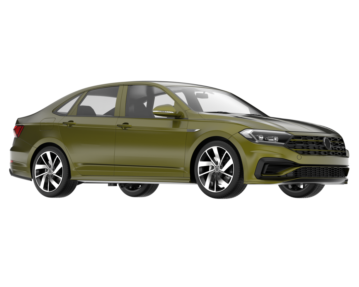 Modern car isolated on transparent background. 3d rendering - illustration png