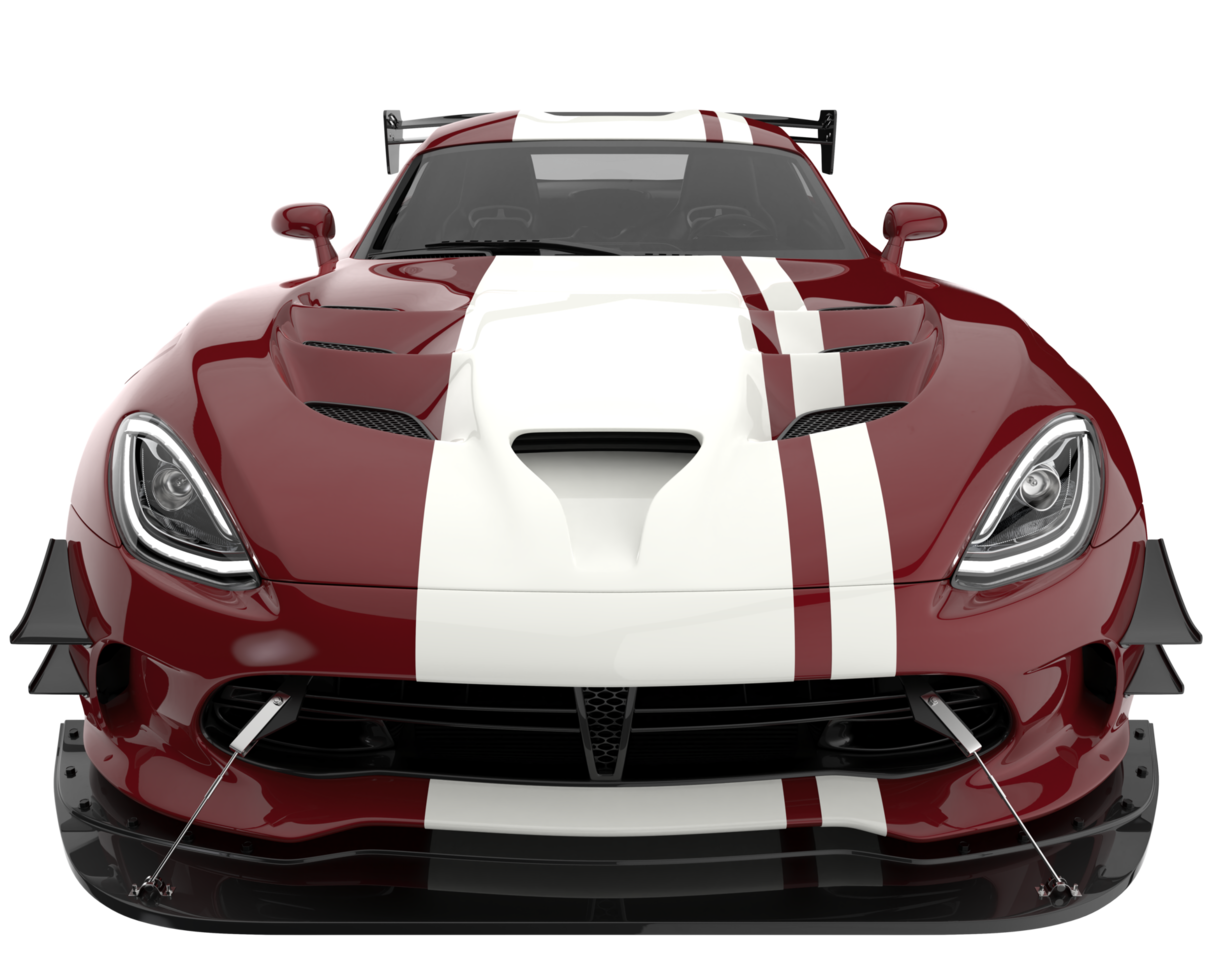 Muscle car isolated on transparent background. 3d rendering - illustration png
