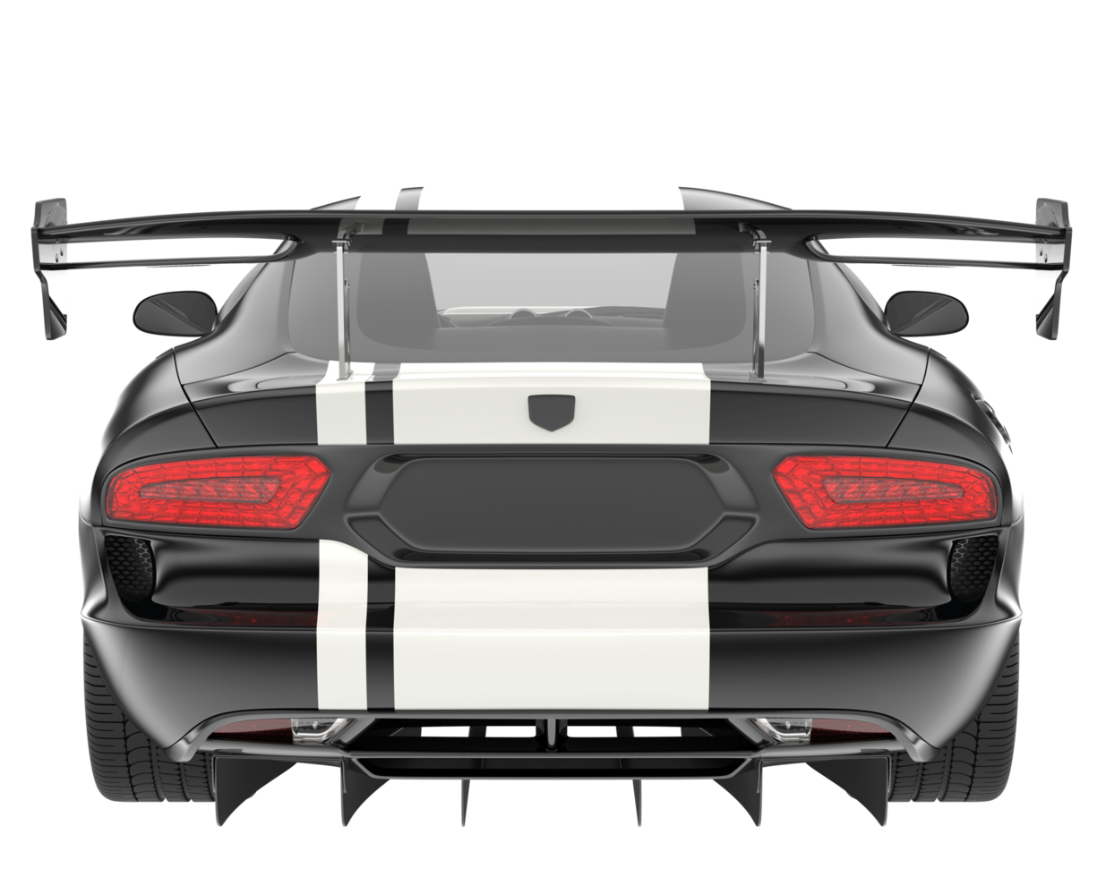 Muscle car isolated on transparent background. 3d rendering - illustration png