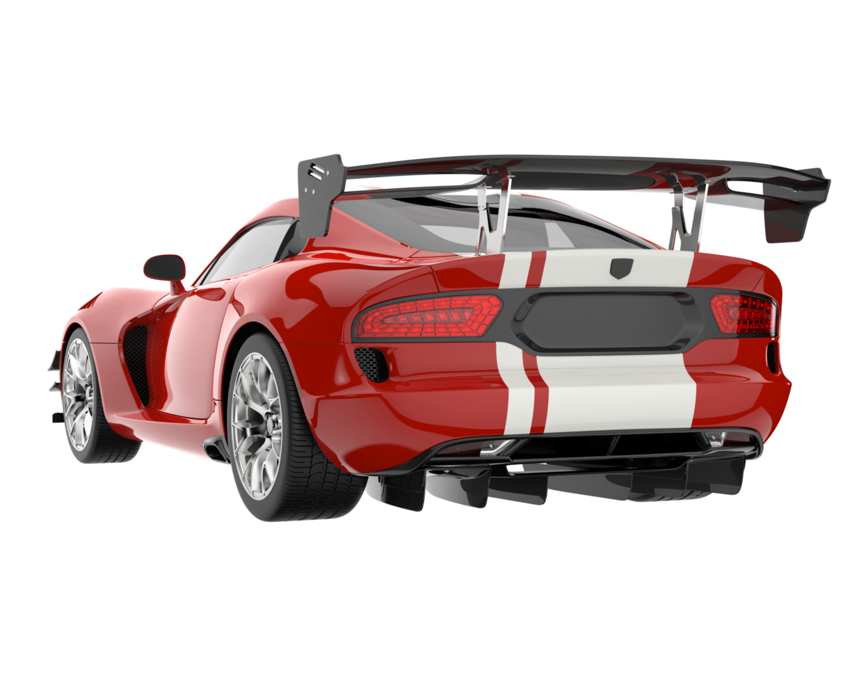 Muscle car isolated on transparent background. 3d rendering - illustration png