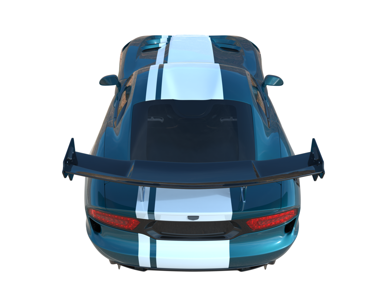 Muscle car isolated on transparent background. 3d rendering - illustration png