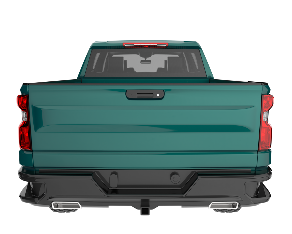 Pickup truck isolated on transparent background. 3d rendering - illustration png