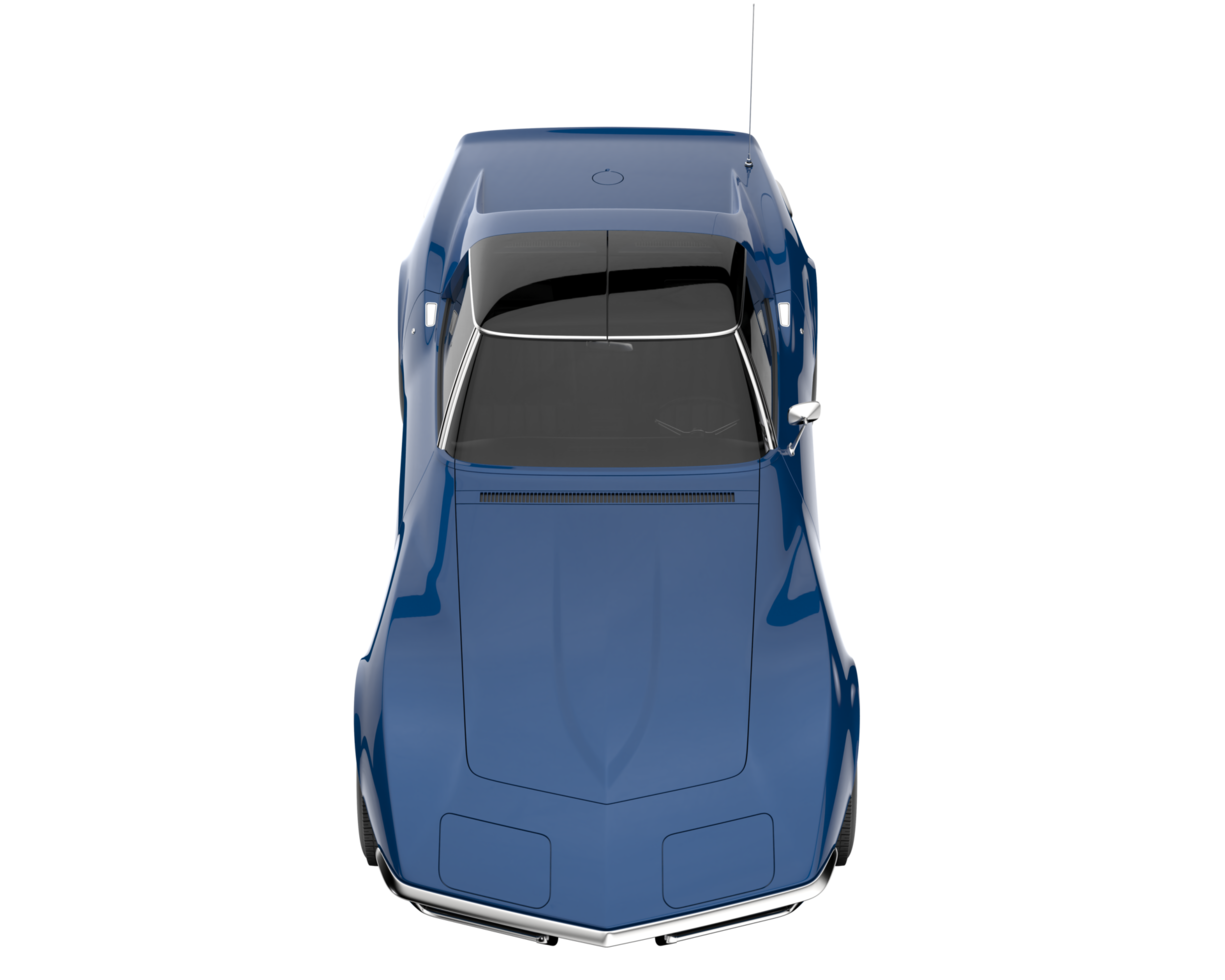 voiture de muscle isolée sur fond transparent. rendu 3d - illustration png