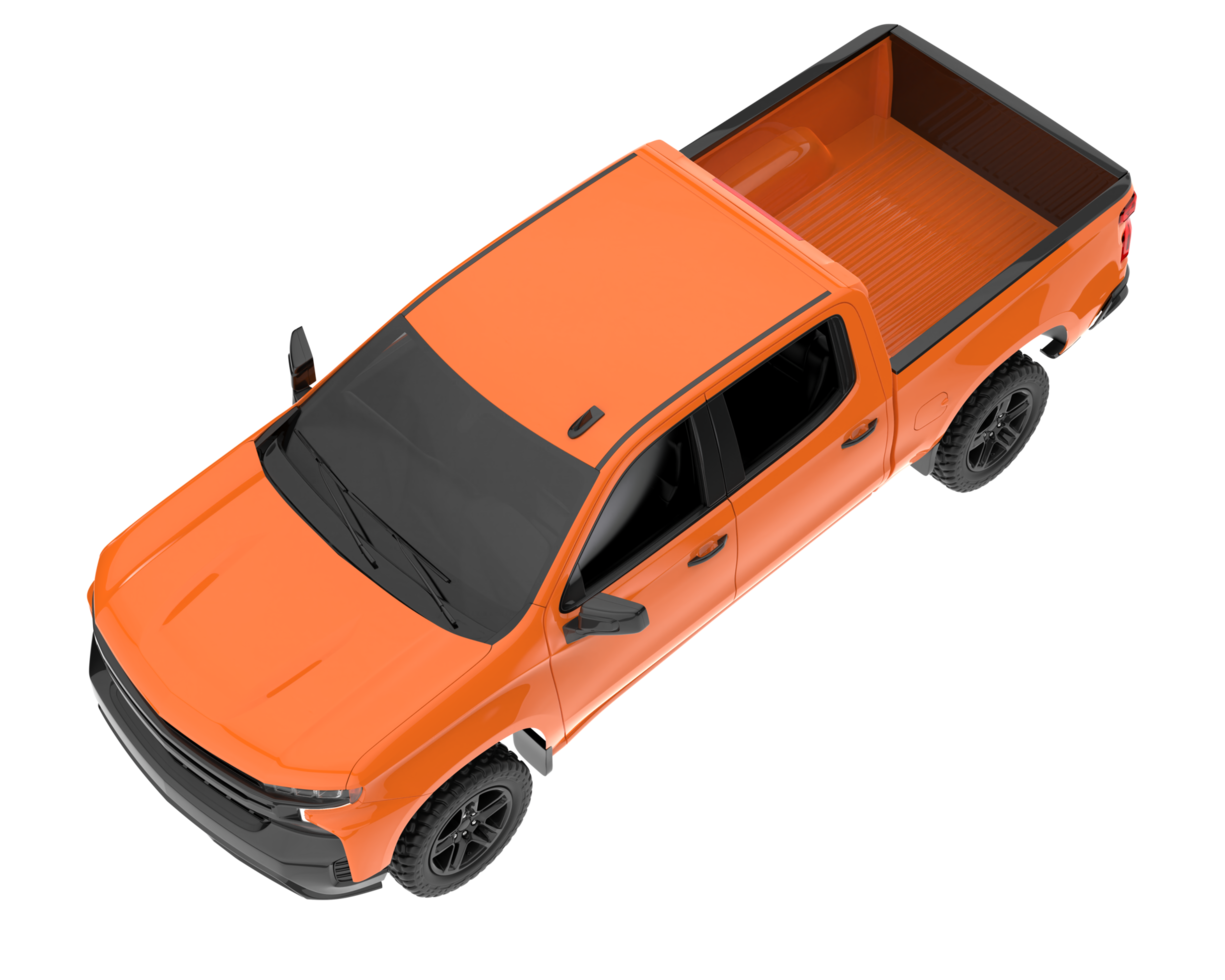 Pickup truck isolated on transparent background. 3d rendering - illustration png