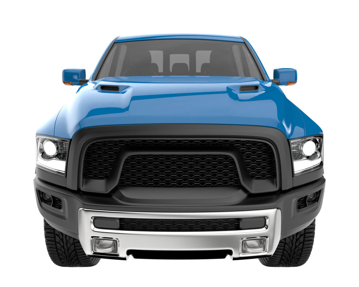 Pickup truck isolated on transparent background. 3d rendering - illustration png