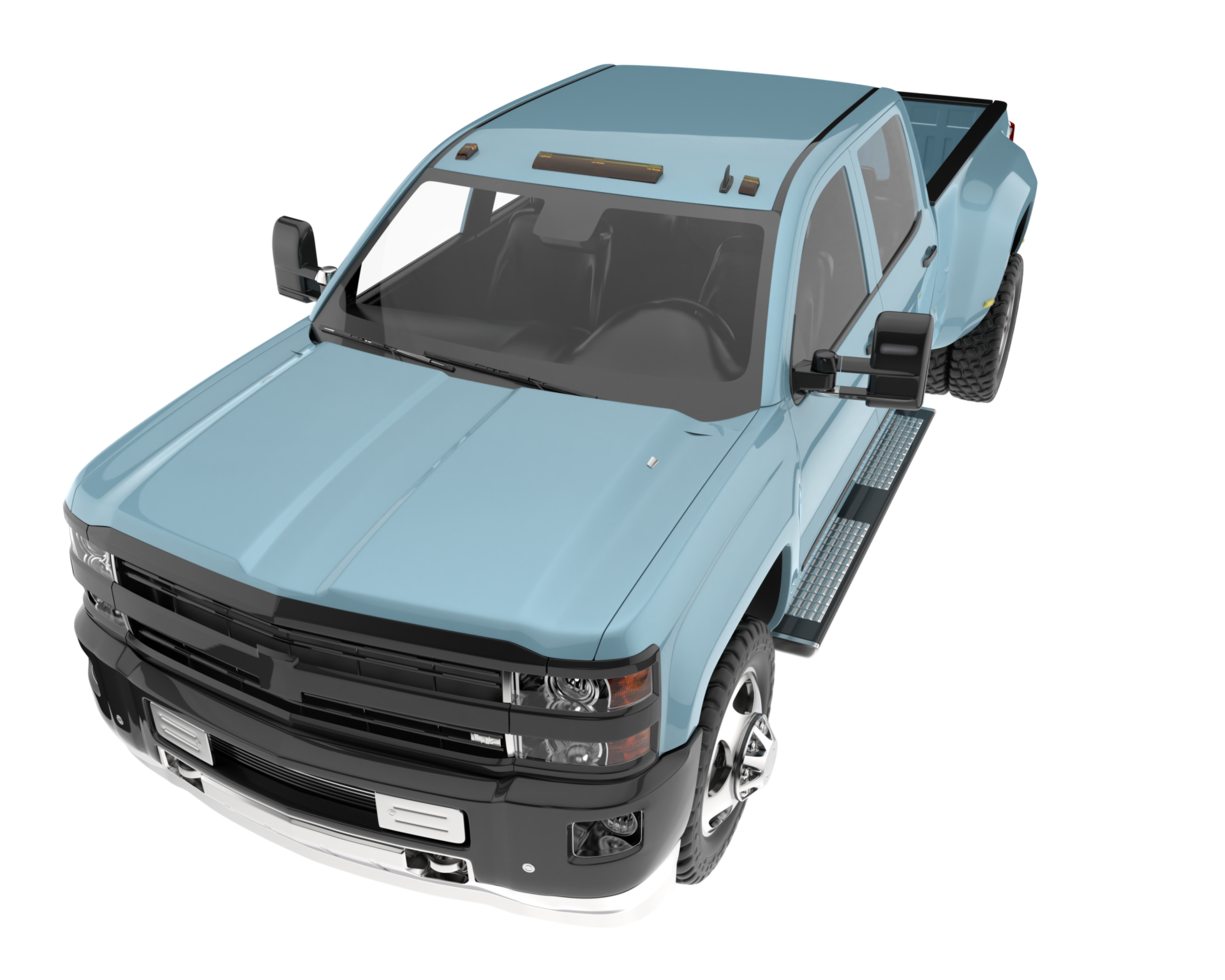 Pickup truck isolated on transparent background. 3d rendering - illustration png