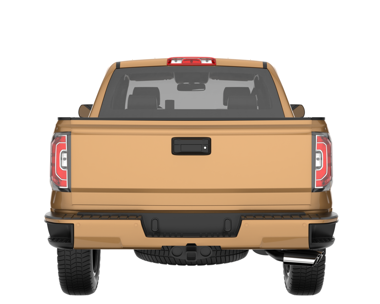 Pickup truck isolated on transparent background. 3d rendering - illustration png