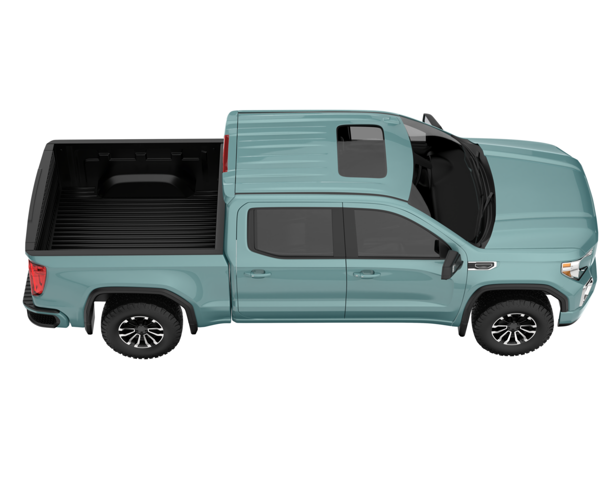 Pickup truck isolated on transparent background. 3d rendering - illustration png