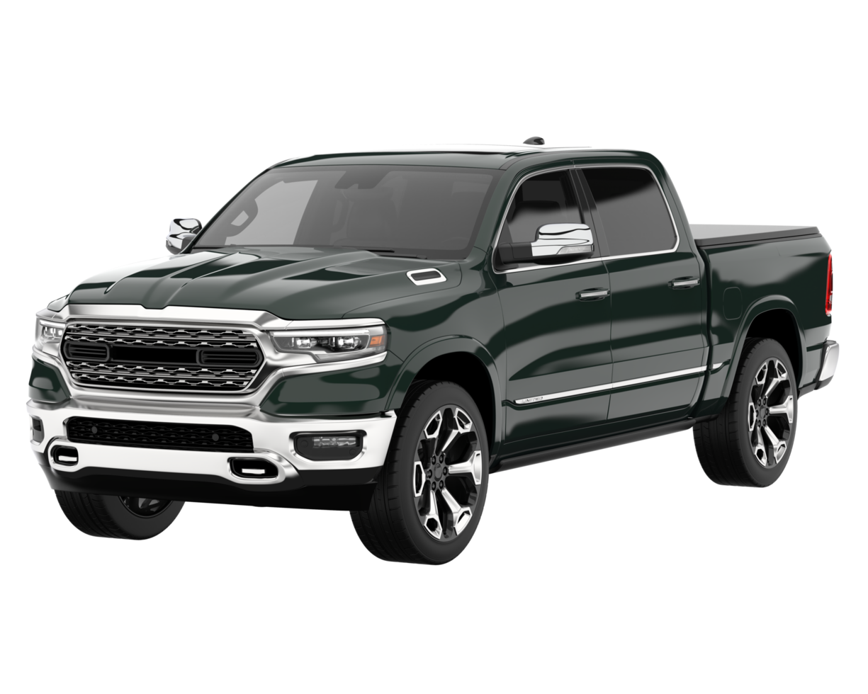 Pickup truck isolated on transparent background. 3d rendering - illustration png