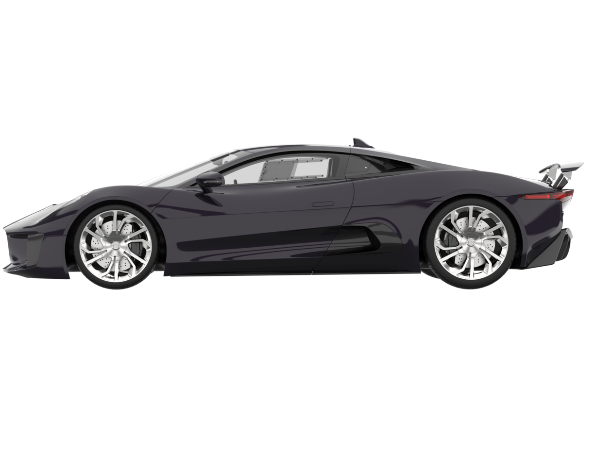 carro de corrida isolado em fundo transparente. renderização 3D - ilustração png