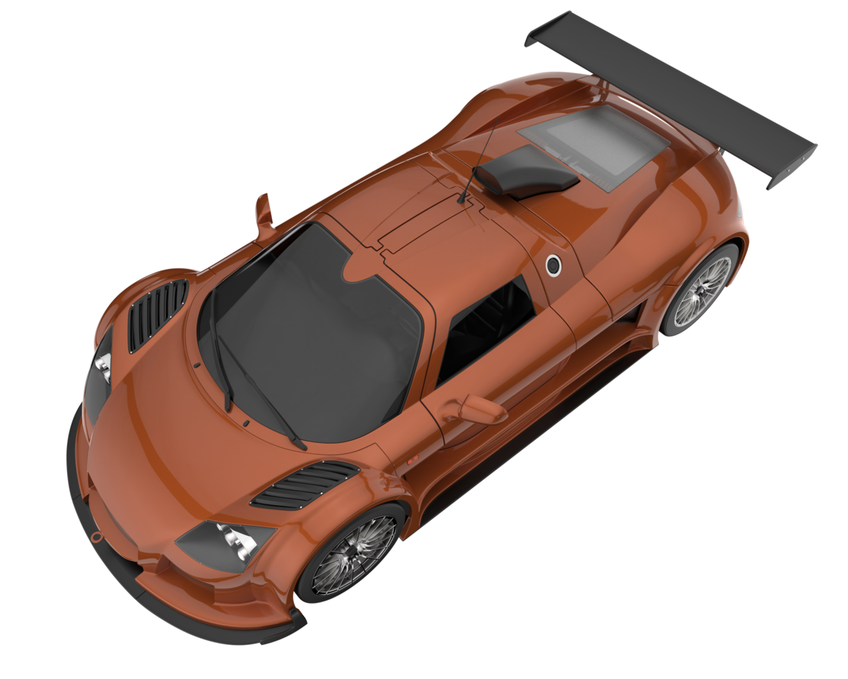 Race car isolated on transparent background. 3d rendering - illustration png