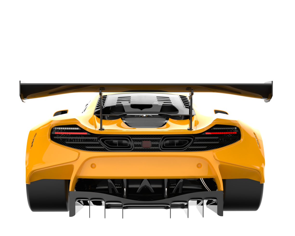 Race car isolated on transparent background. 3d rendering - illustration png