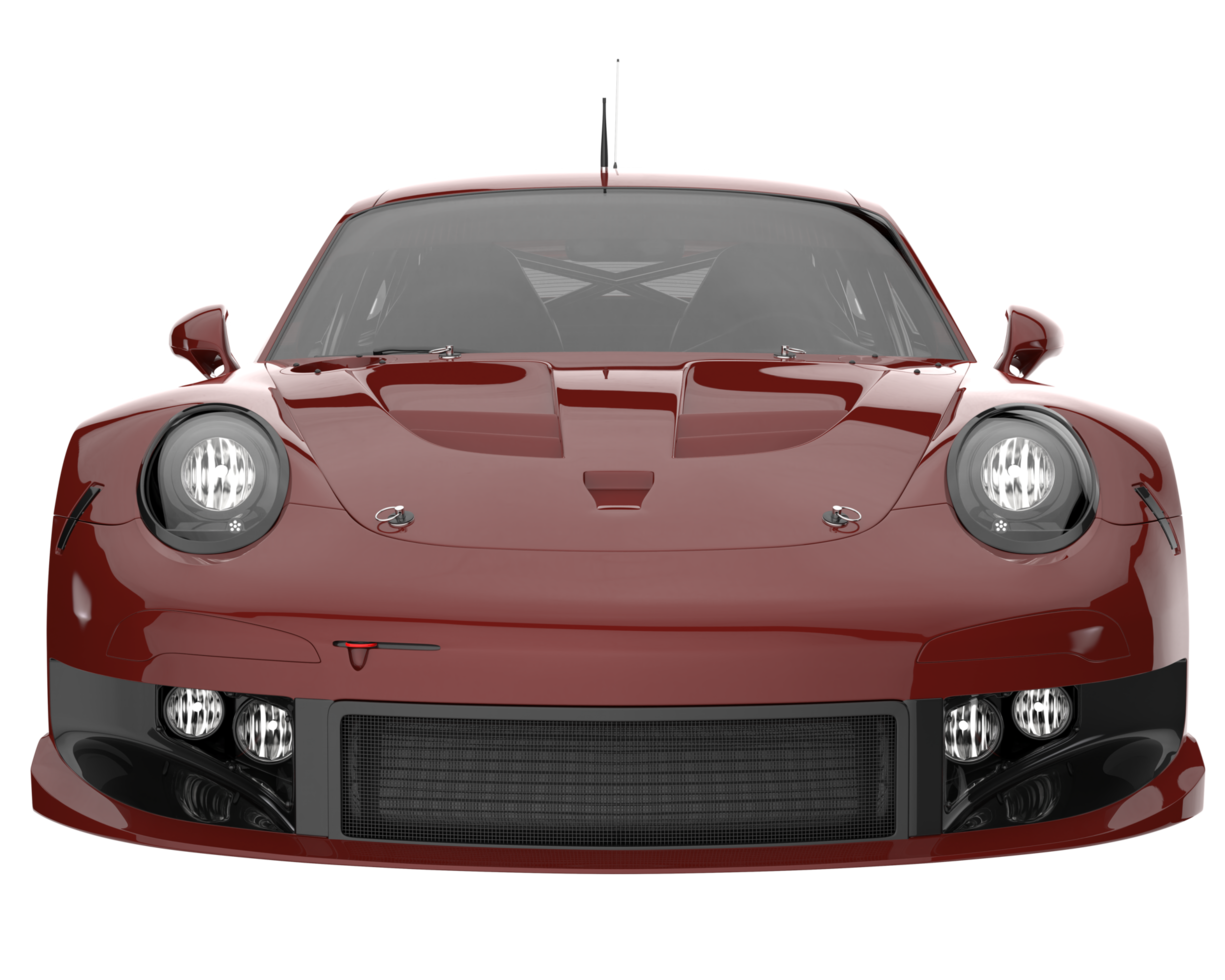 Race car isolated on transparent background. 3d rendering - illustration png