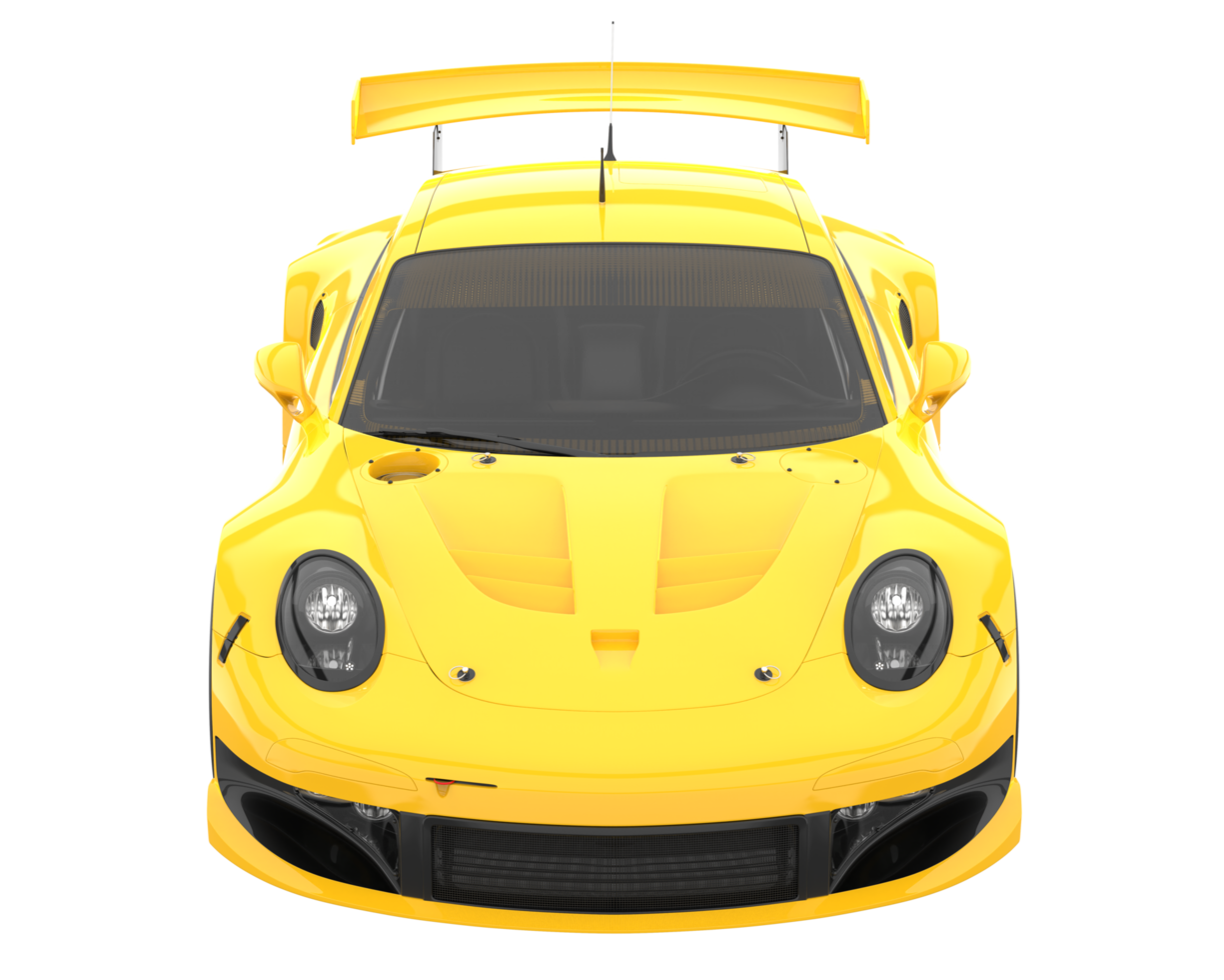 Race car isolated on transparent background. 3d rendering - illustration png