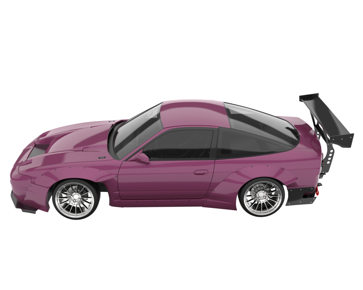 Race car isolated on transparent background. 3d rendering - illustration png