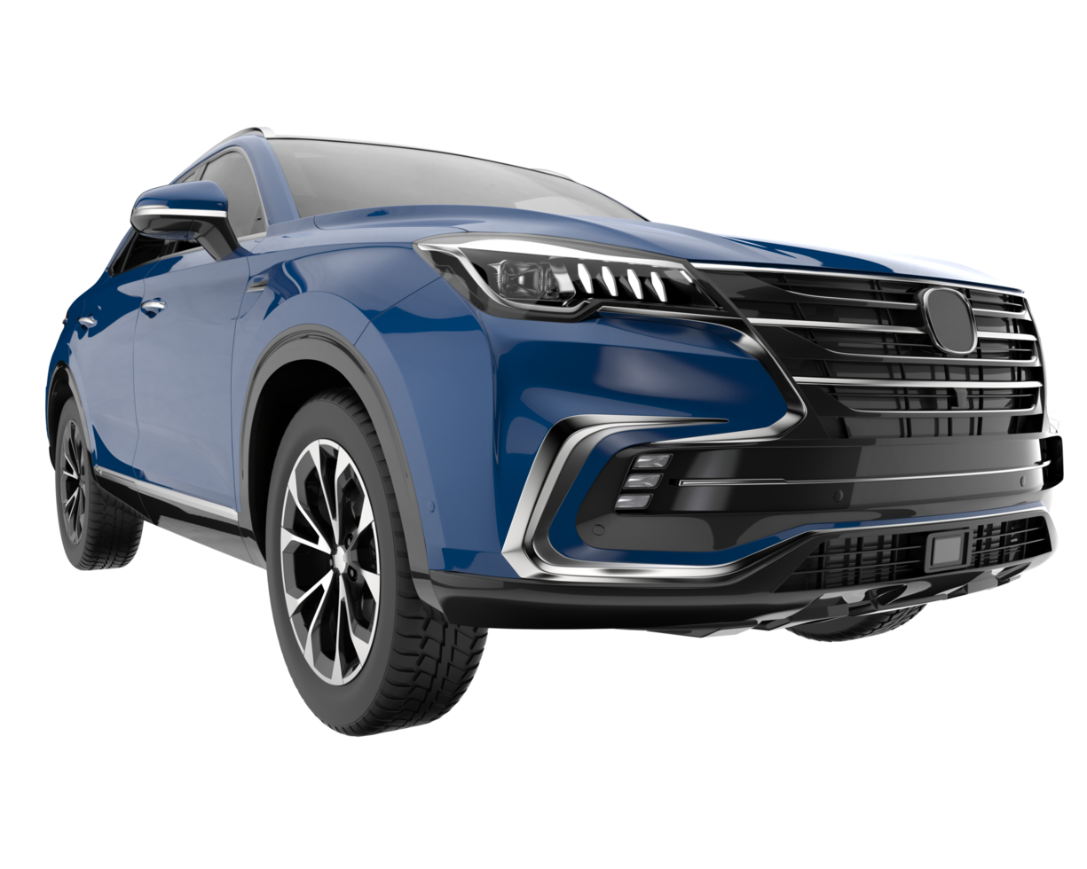 Realistic SUV isolated on transparent background. 3d rendering - illustration png