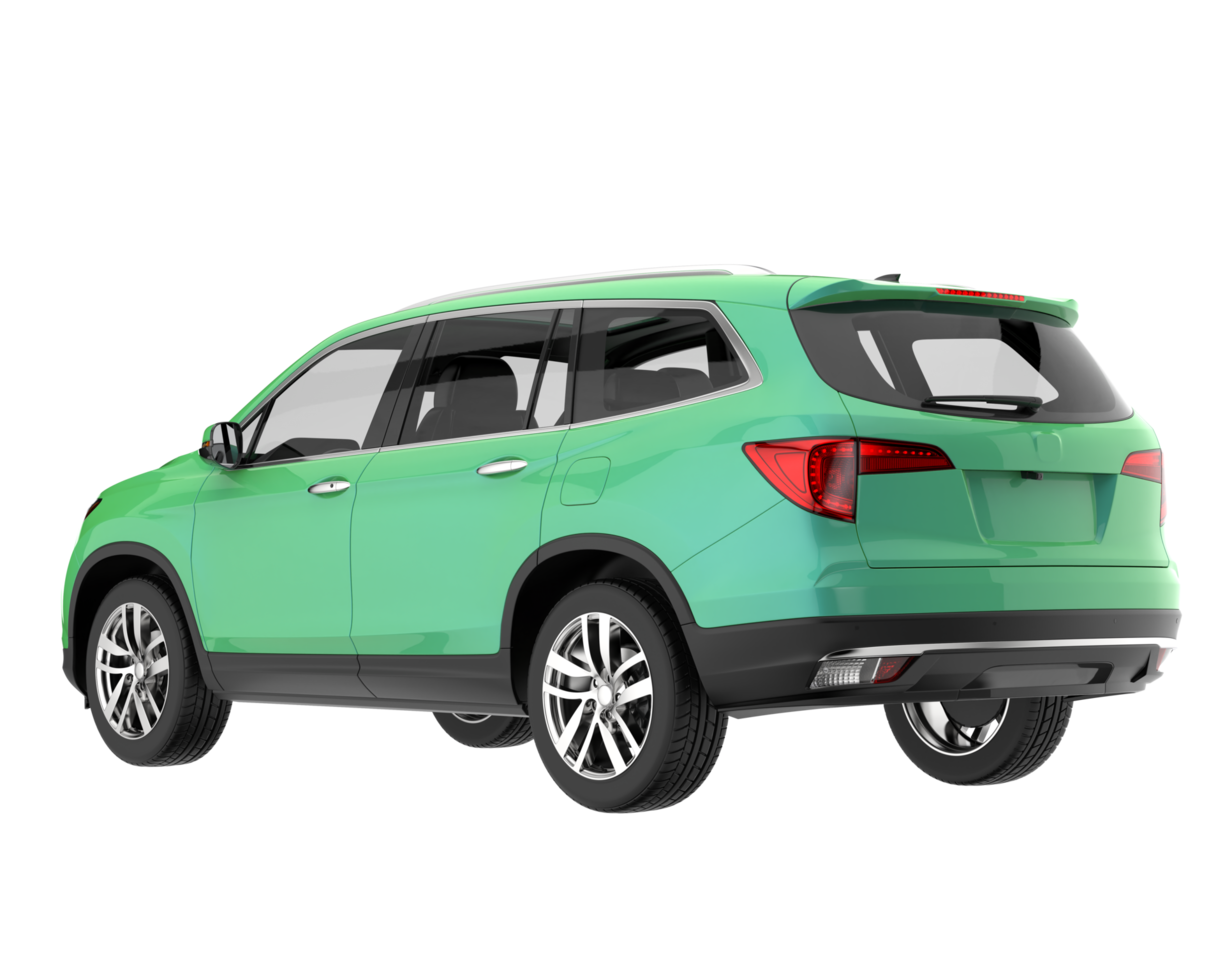 Realistic SUV isolated on transparent background. 3d rendering - illustration png