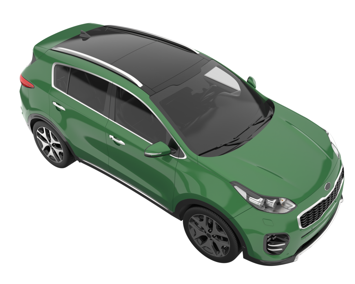 Realistic SUV isolated on transparent background. 3d rendering - illustration png