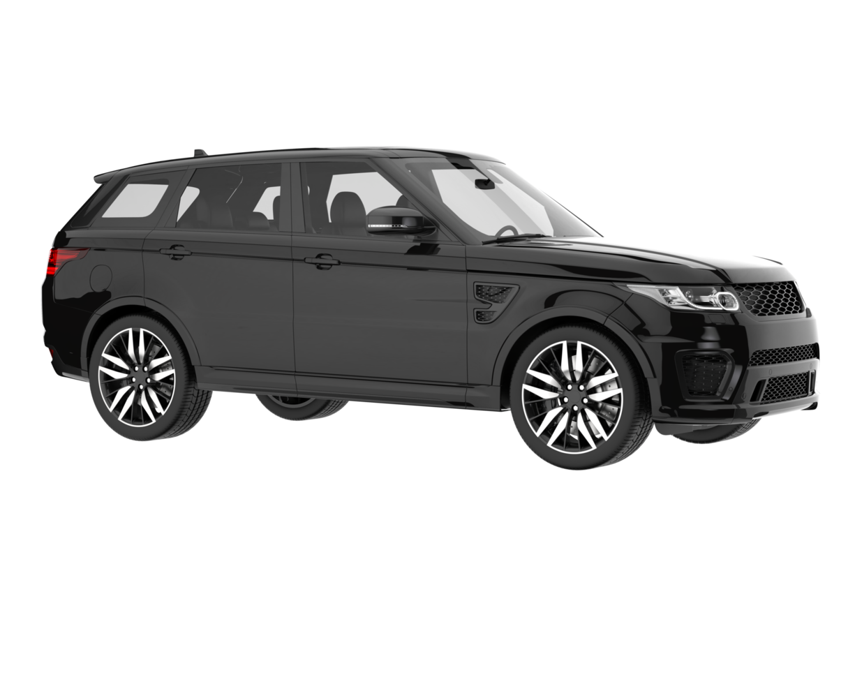 Realistic SUV isolated on transparent background. 3d rendering - illustration png