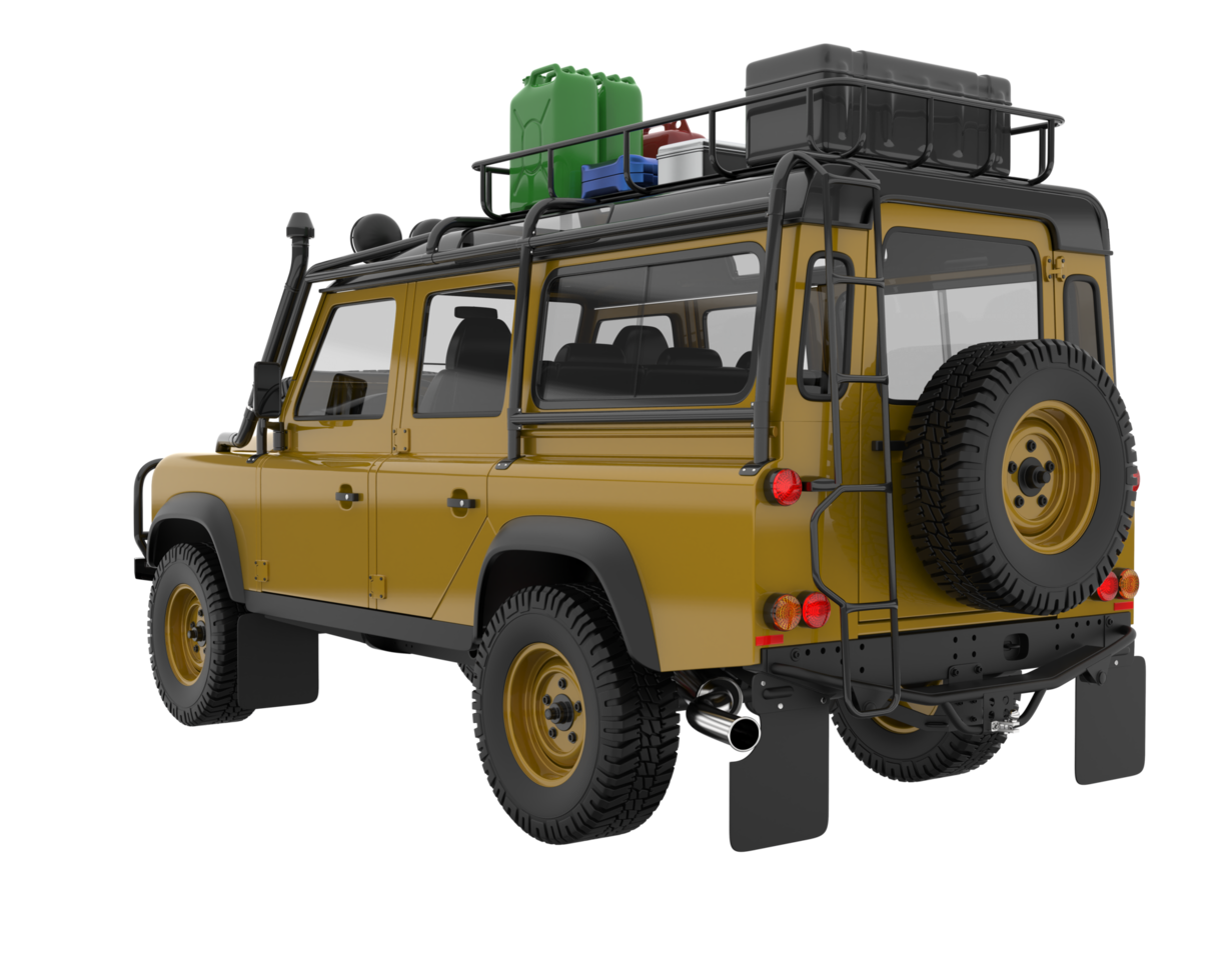 Realistic SUV isolated on transparent background. 3d rendering - illustration png