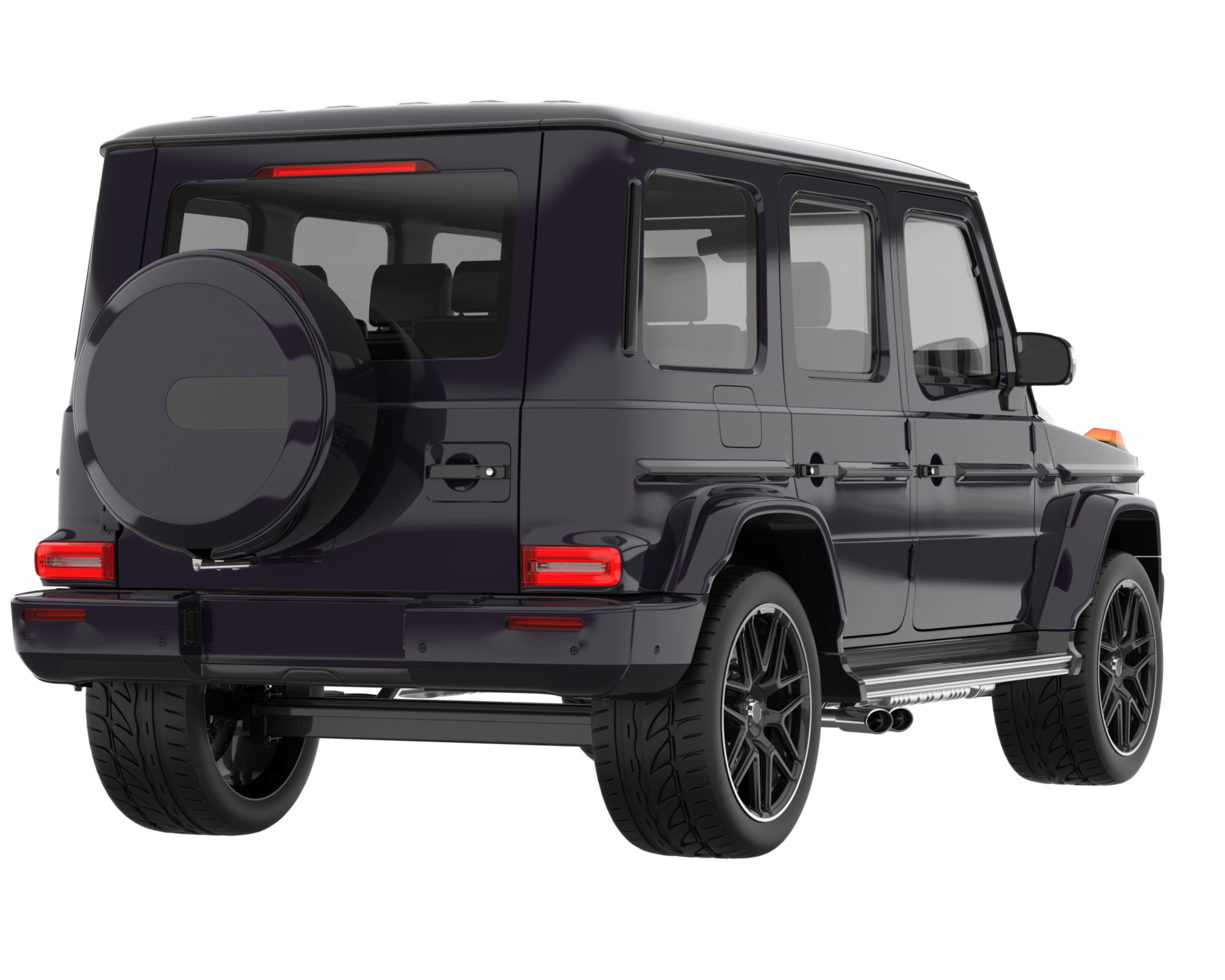 Realistic SUV isolated on transparent background. 3d rendering - illustration png