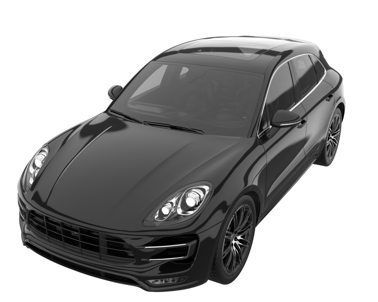Realistic SUV isolated on transparent background. 3d rendering - illustration png