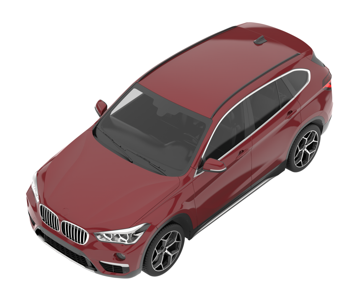 Realistic SUV isolated on transparent background. 3d rendering - illustration png