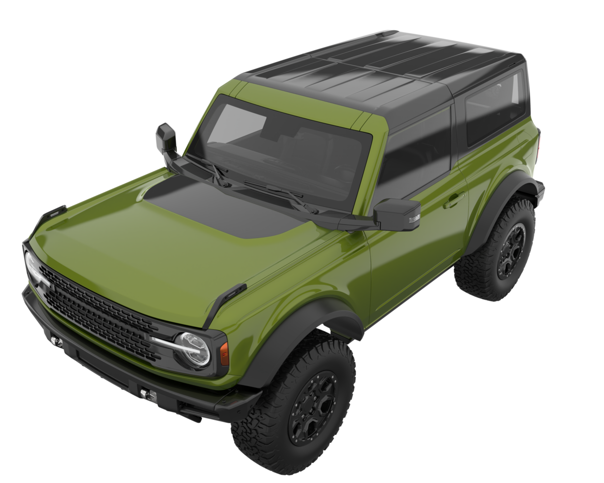 Realistic SUV isolated on transparent background. 3d rendering - illustration png