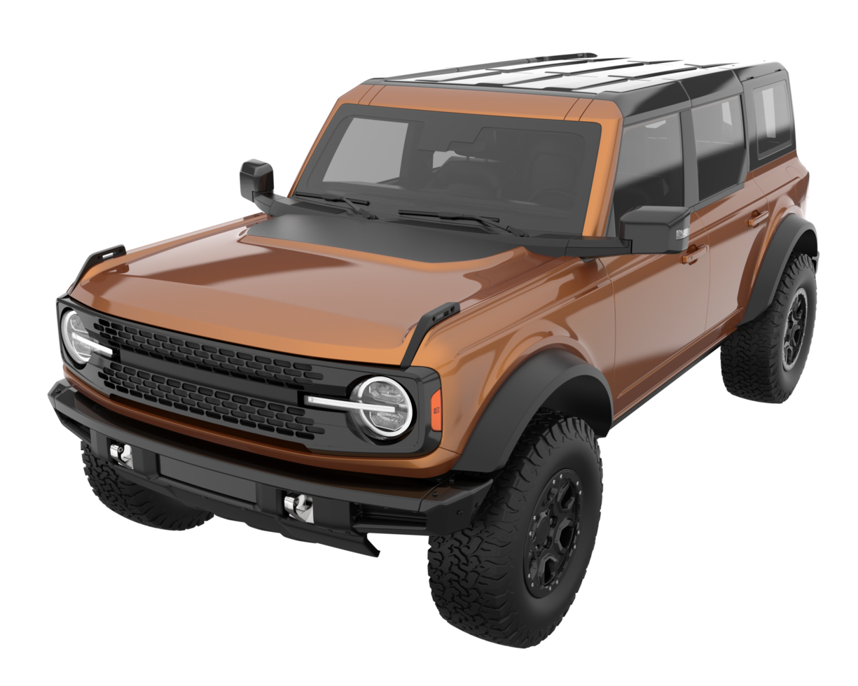 Realistic SUV isolated on transparent background. 3d rendering - illustration png