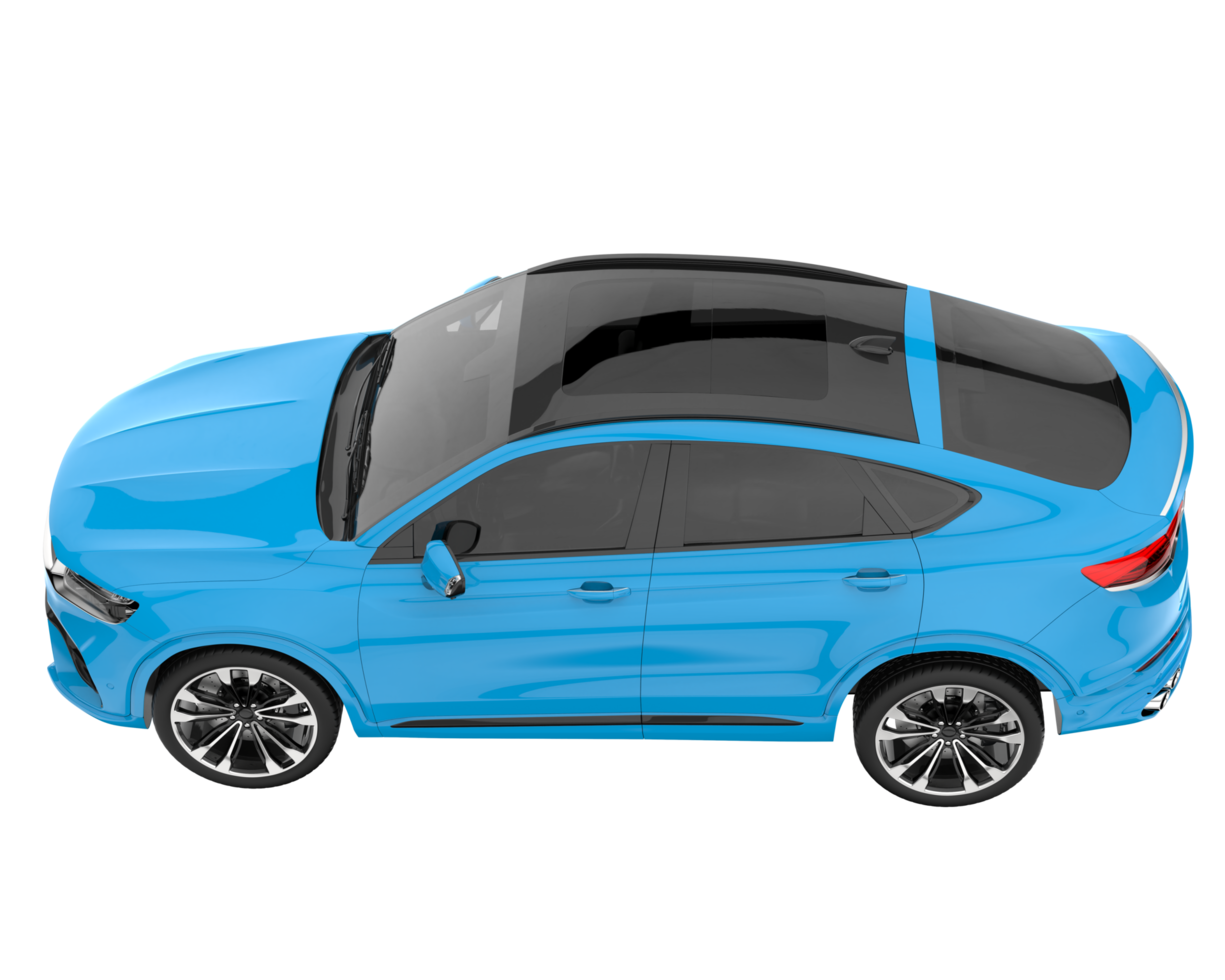 Realistic SUV isolated on transparent background. 3d rendering - illustration png
