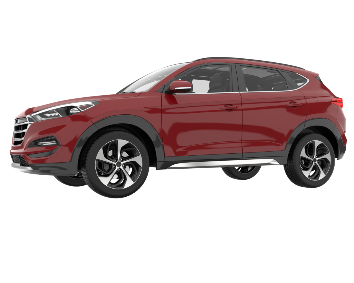Realistic SUV isolated on transparent background. 3d rendering - illustration png