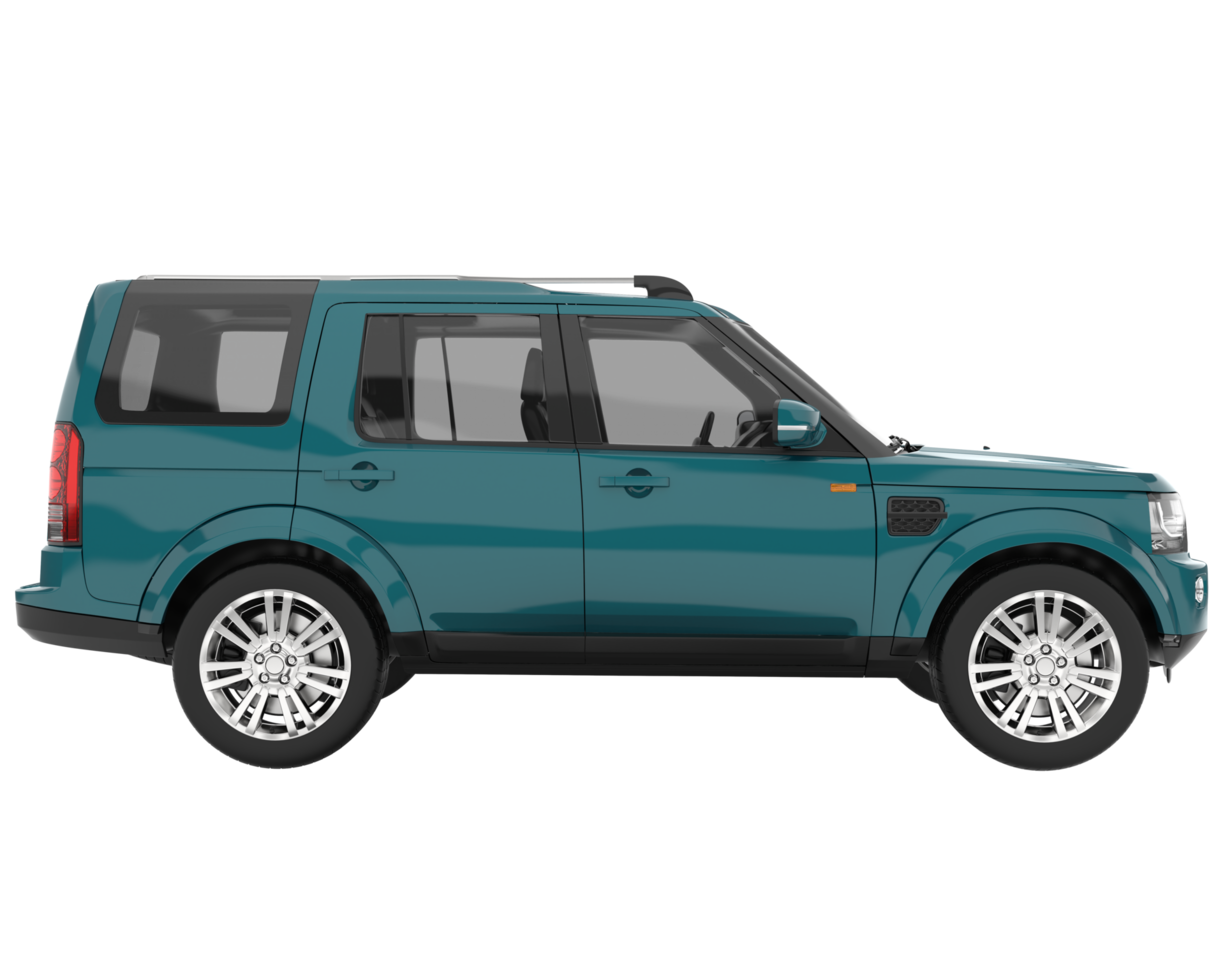 Realistic SUV isolated on transparent background. 3d rendering - illustration png