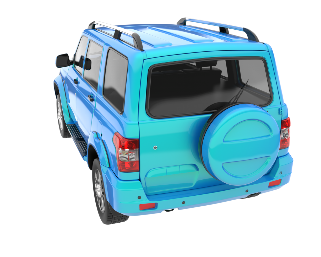 Realistic SUV isolated on transparent background. 3d rendering - illustration png