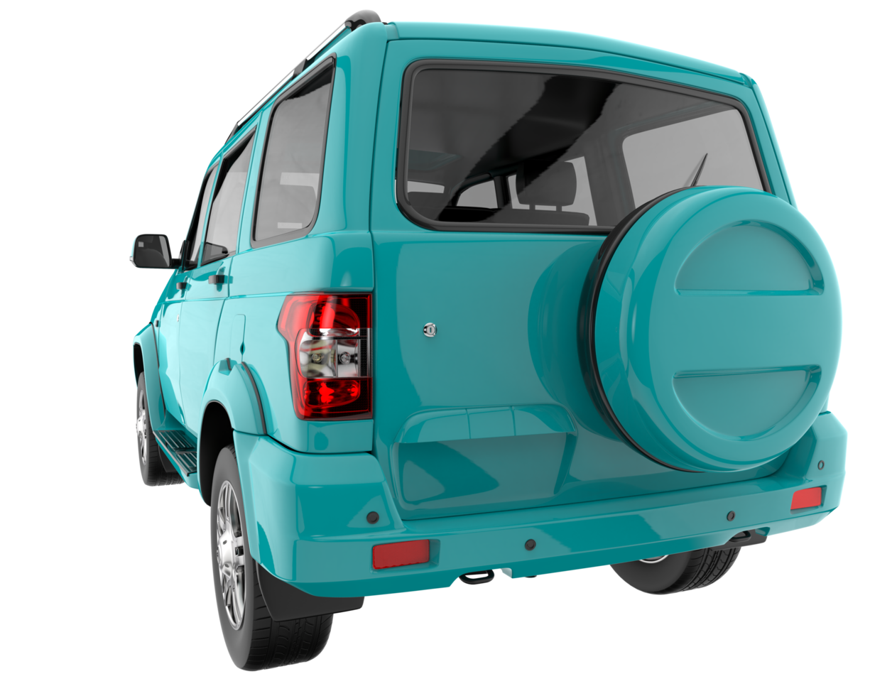 Realistic SUV isolated on transparent background. 3d rendering - illustration png