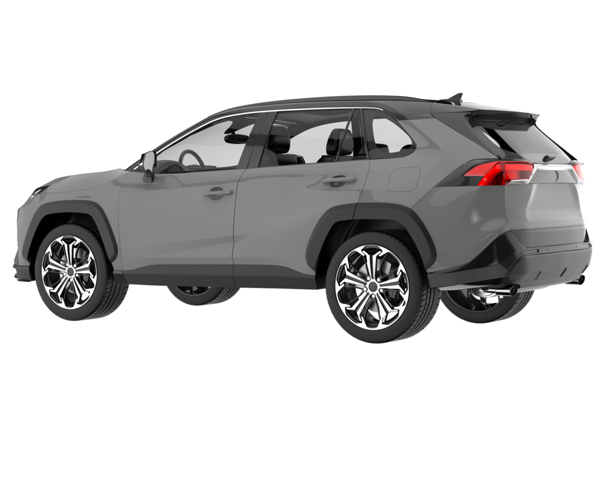 Realistic SUV isolated on transparent background. 3d rendering - illustration png