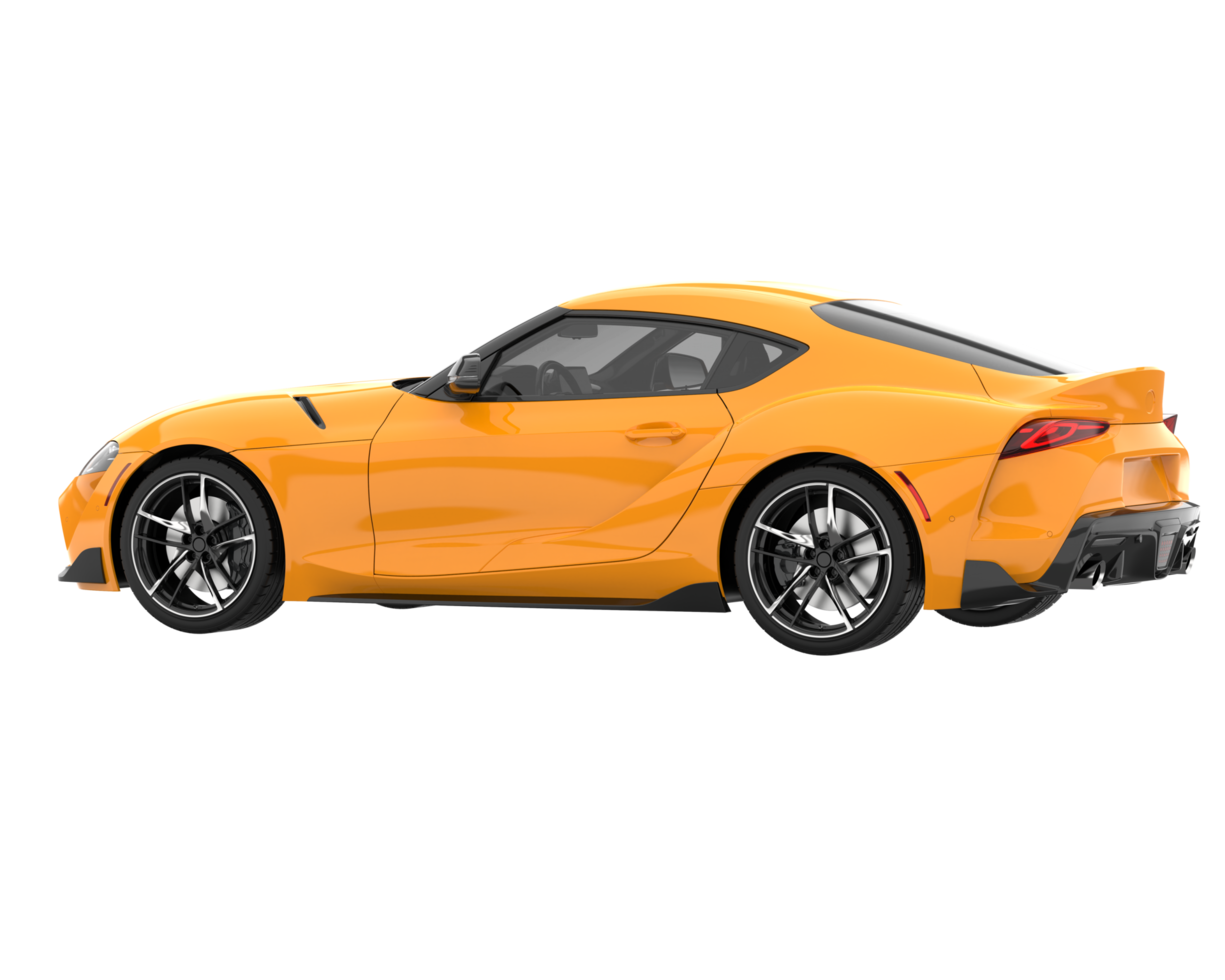 Sport car isolated on transparent background. 3d rendering - illustration png