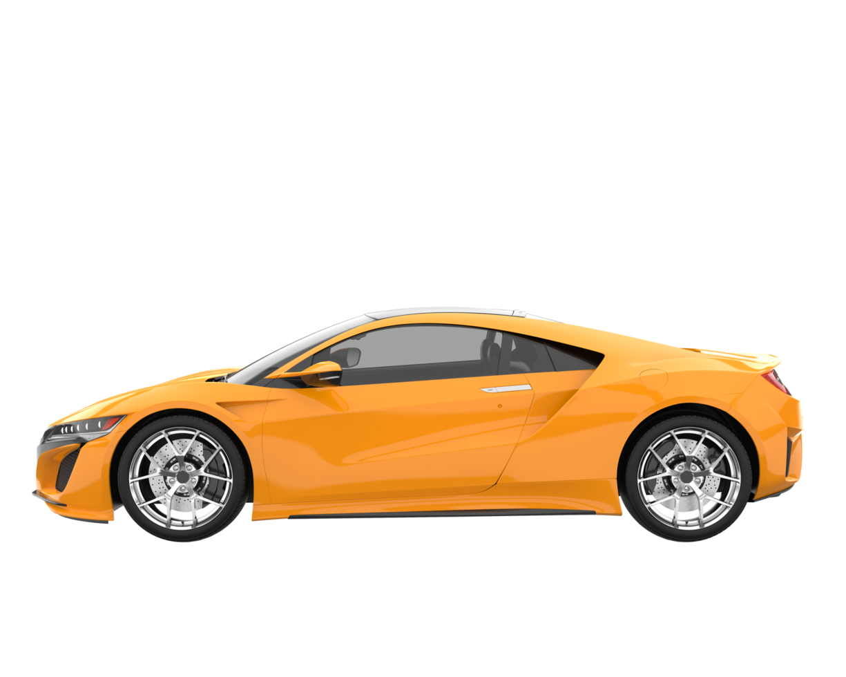Sport car isolated on transparent background. 3d rendering - illustration png