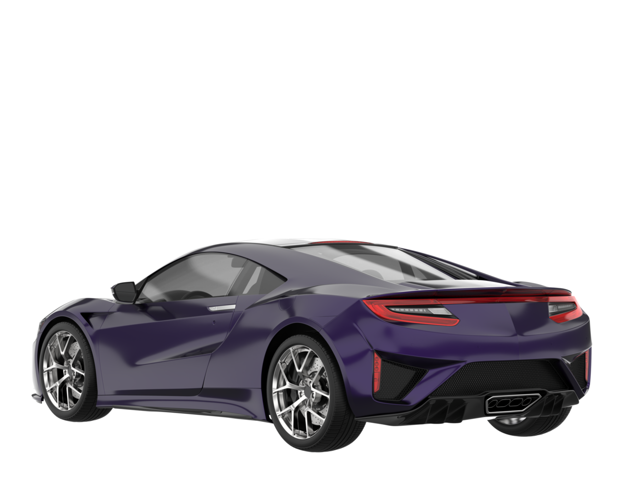 Sport car isolated on transparent background. 3d rendering - illustration png