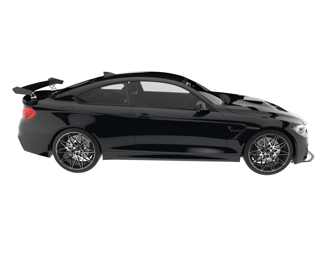 Sport car isolated on transparent background. 3d rendering - illustration png