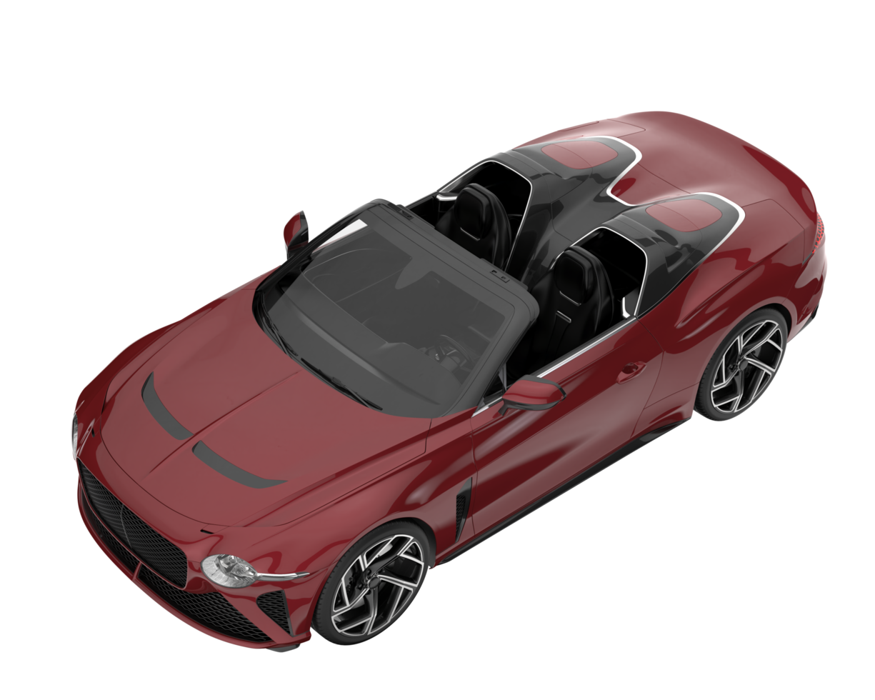 Sport car isolated on transparent background. 3d rendering - illustration png