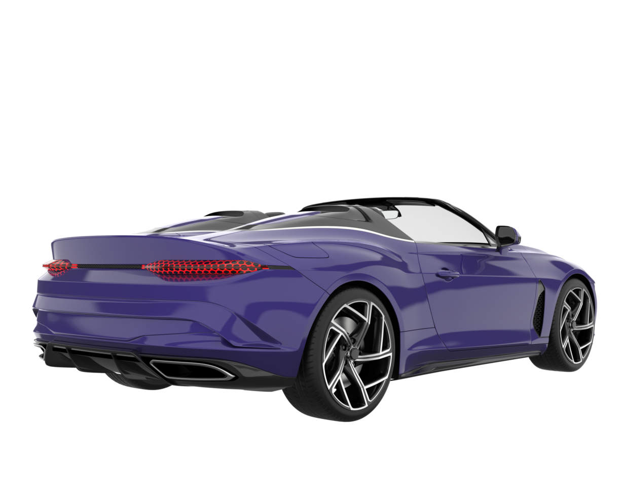 carro esporte isolado em fundo transparente. renderização 3D - ilustração png